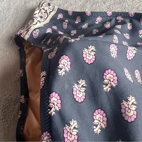 J. Crew Ring Halter Two-Piece Best Buds Floral Bikini Swimsuit Midnight S/M - Picture 12 of 15